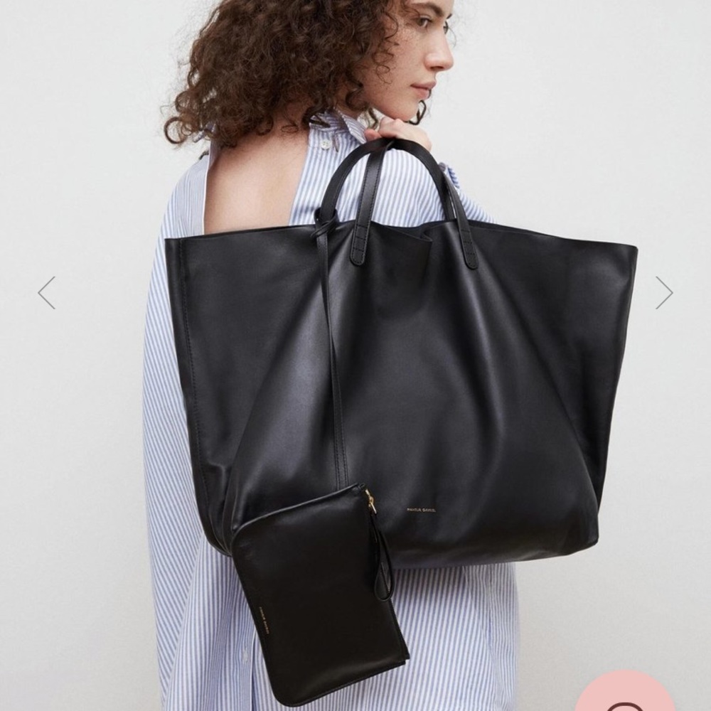 NEW: Mansur Gavriel Lamb Oversized Tote in Black!!